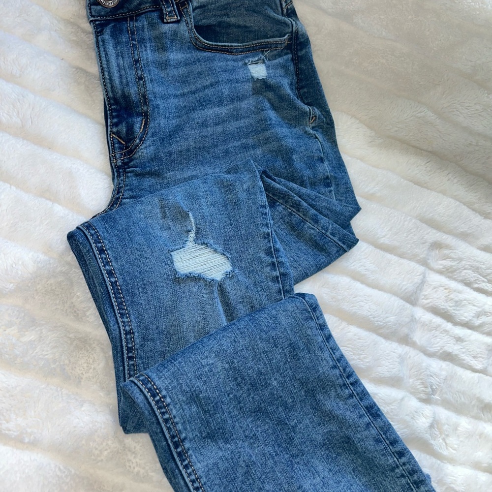 Distressed Blue Women's Jeans